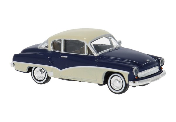 Brekina 27160 Wartburg 311 Coupe, Dunkelblau / Hellbeige, 1959, H0, Neu 2026-image