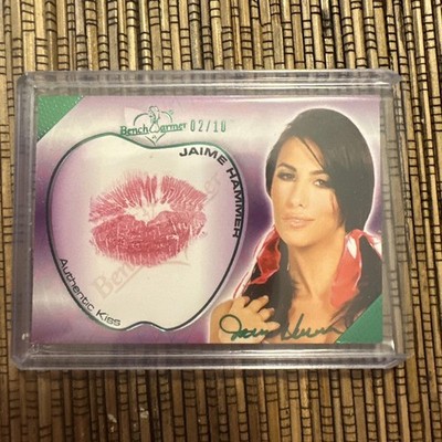 2012 Bench Warmer Kiss Card Jaime Hammer /10 Auto Penthouse +! 