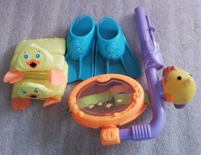 CPK Cabbage Patch Kids Scuba Gear Mask Bubble Snorkel Flippers Arm Floaties 