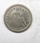 Cull Cleaned 1853 Liberty Seated Silver Dime 10c US Coin You Grade It B14