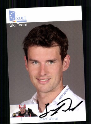 Josef Wenzel autograph card original signed cross-country skiing + a 246024