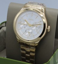 New Authentic Fossil Brynn Multifunction Crystals Gold Silver Women BQ3994 Watch
