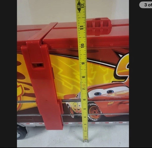 Camión 2 en 1 Disney Pixar Cars Super Track Mack Mega pista de carreras ¡ENORME 3 pies! FUNCIONA Foto 2 de 4