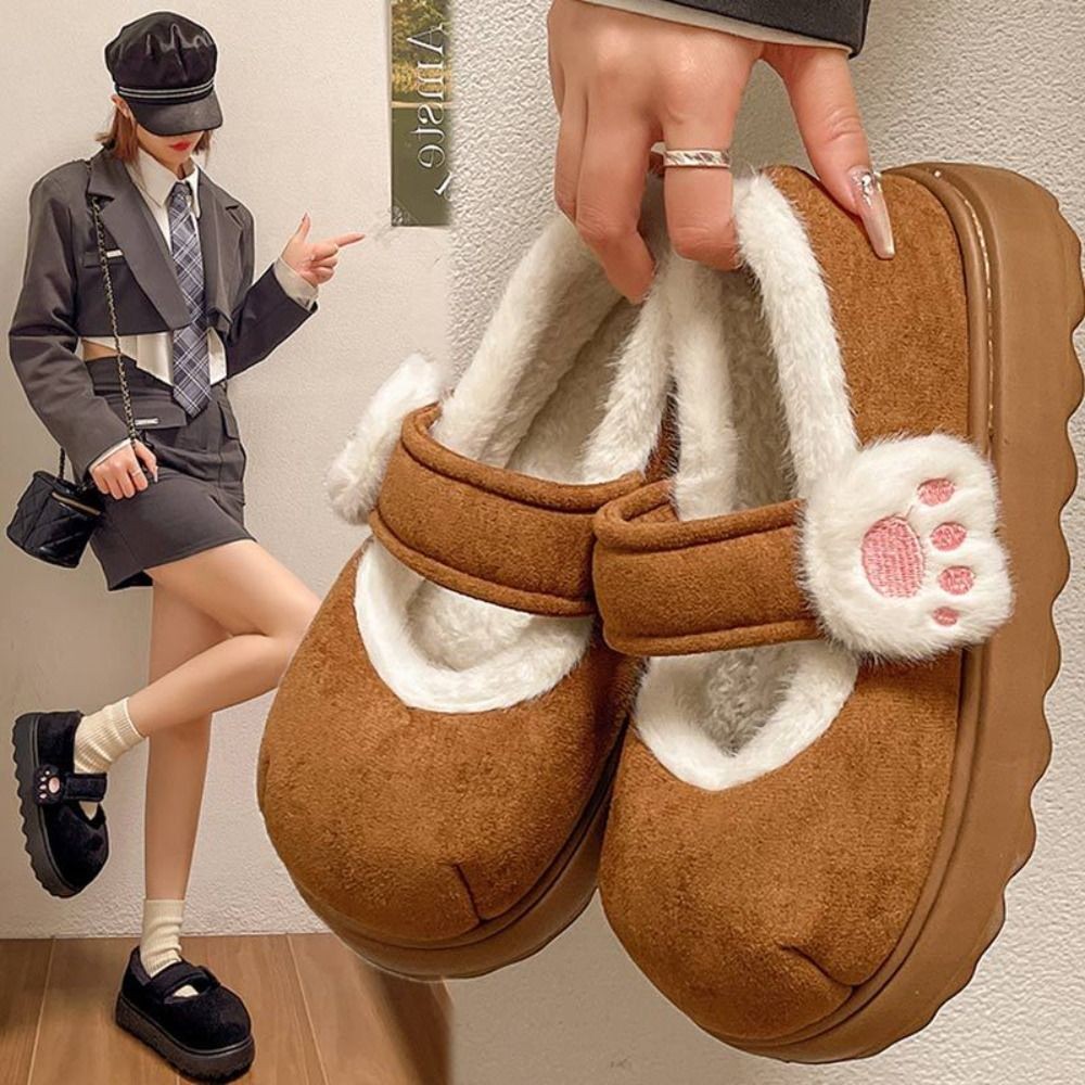 APL Stivali da neve invernali antiscivolo spessi scolpiti ciabatte scarpe cotone