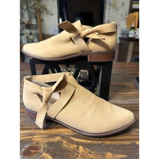 Ankle Boot Anthropologie Kelsi Dagger Brooklyn Tan Suede Cutout  Women's Size  9