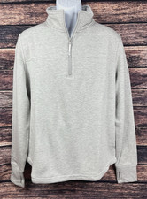 Vineyard Vines Dreamcloth Shep Shirt Heather Gray 1/4 Zip Women's Size XL NEW