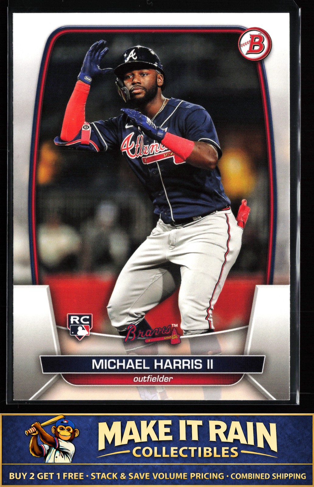 Michael Harris II 2023 Bowman #76 Atlanta Braves Rookie RC