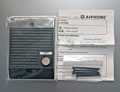 Aiphone LE-D Surface Mount Weather Resistant Door Station Intercom / Doorbell
