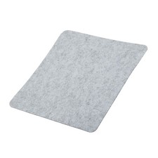 Mouse Pad Felt Double-Sided Writing Mat for Office Light Gray 13.58x12.6 Inch