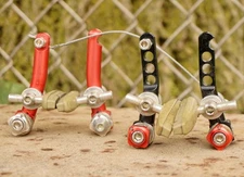Paul Cantilever Brake Stoplight Red MC Black Set Vintage MTB Brakes KoolStop 90s
