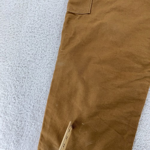 Carhartt B01-BRN Double Knee CROPPED ACTUAL Mens 36x30 Brown Loose Fit USA pants - Picture 8 of 19