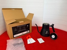 Hervidor de agua Fellow Stagg Pour-Over cuello de cisne negro mate acero inoxidable