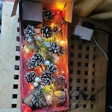 Laura Ashley Light Up Winter Garland decoration