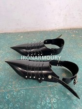 Medieval Knight Black Sabatone Armor fantasy Larp costume Cosplay SCA Armor