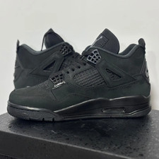 Nike Air Jordan 4 Retro FV5029-010 Men's Triple Black Shoes 