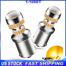 Amber 11567506 Led Front Turn Signal Light Bulbs No Hyper Flash Canbus 2-20x
