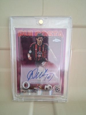2024-25 Topps Chrome UEFA Rui Costa Magenta Lava Auto /75 #CA-RU AC Milan