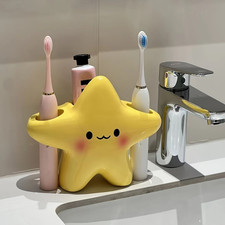 1 pc Cute Star Toothbrush Holder Freestanding Bathroom Organizer