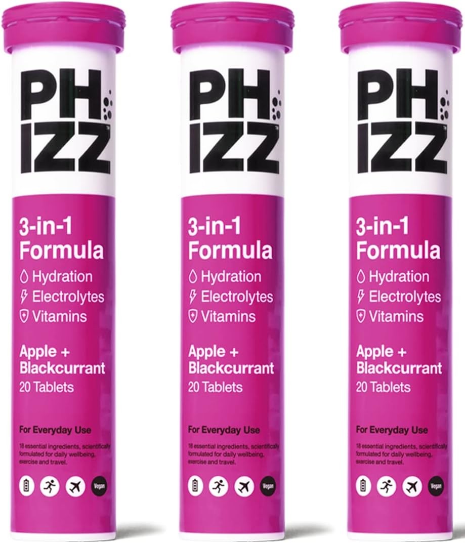 Phizz Electrolyte Multivitamin Hydration Tablets - 18 Vitamins & Minerals, Ener