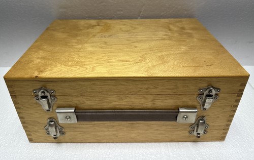 VTG Double Sided  35mm Wood 350 Slide Storage Case for 2 x 175 Slides W/Slides B