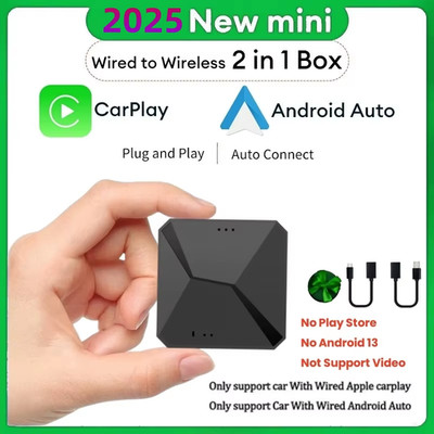 2025 Android 13 Carplay Box Android Auto Wireless Smart TV Box 2G+32G Car Intell