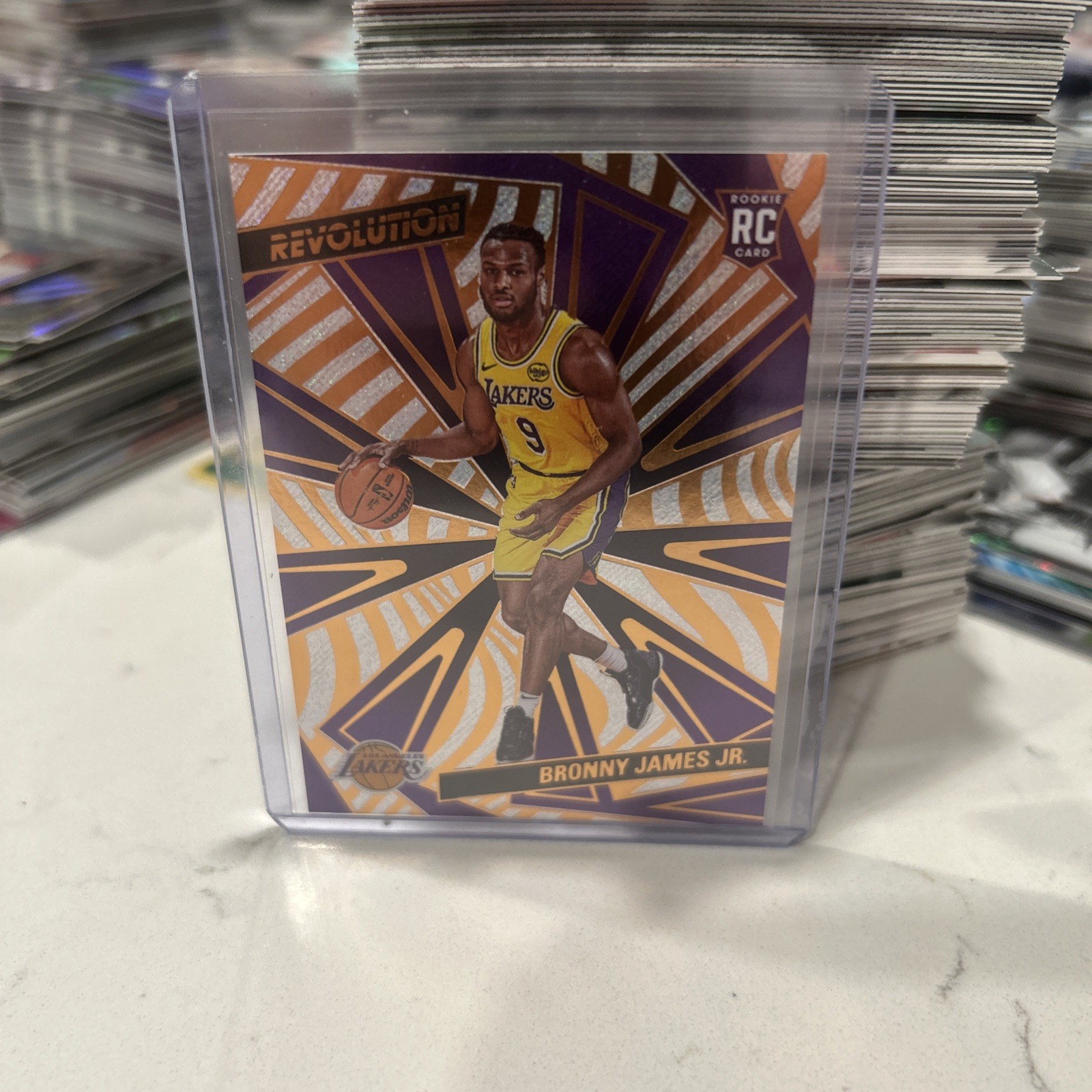 2024-25 Panini Revolution Bronny James Jr. RC Fractal Rookie #118