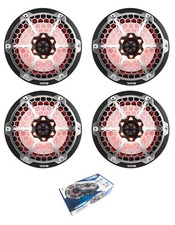 8" 125 Watt RMS 4-Ohm 2-Way Black RGB Marine Speakers 2 Pair NXL-8M-BK DS18