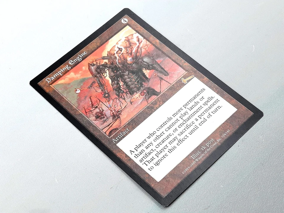 MTG - URZA'S LEGACY (BB/'99) - DAMPING ENGINE (124) - DÄMPFMASCHINE/RARE/N.P./NM - Bild 3 von 4