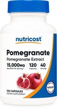 Nutricost Pomegranate Extract 15000 mg Equivalent 120 Capsules - 40 Servings