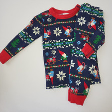 Hanna Andersson Gnome Sweet Gnome Long John Pajamas size 85 2T Christmas