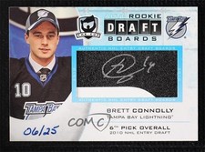 2011 Upper Deck The Cup Rookie Draft Boards 6/25 Brett Connolly #DB-BC Auto 2f3