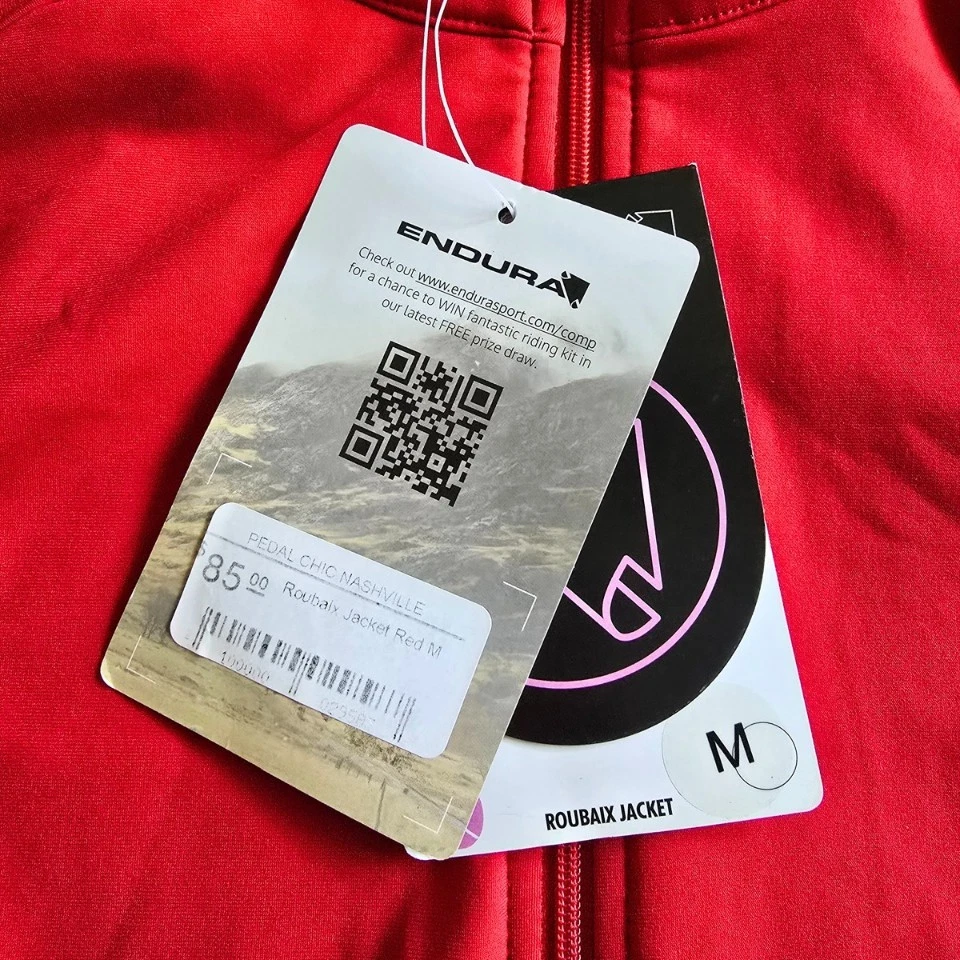 Endura Women's Roubaix Jacket Medium Cycling Windproof Insulated Red NEW NWT - Image 4 of 4