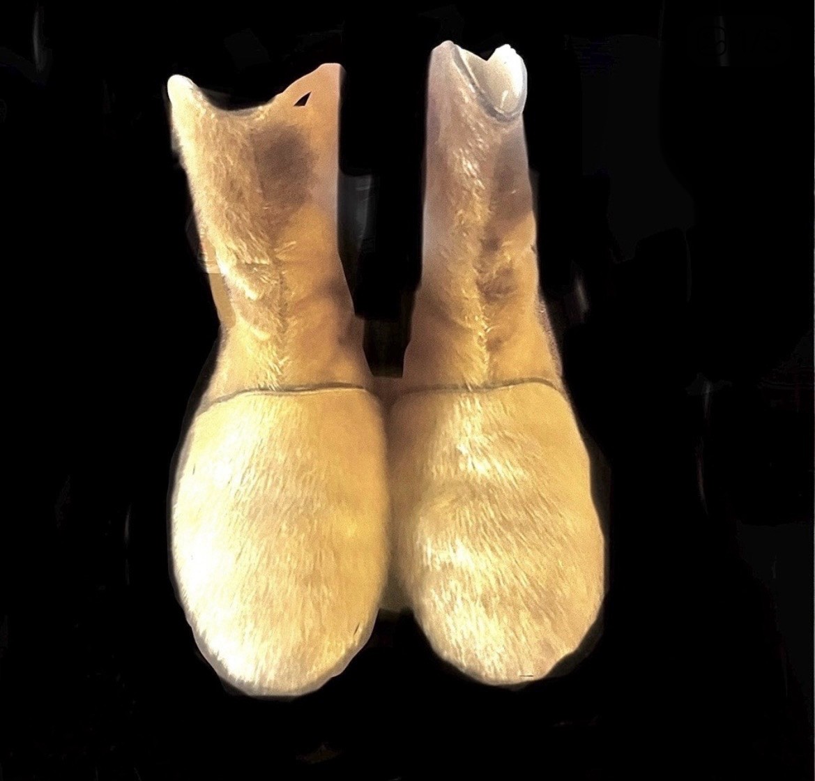 Botas de invierno vintage Henke pelo de becerro suizas talla 7 forradas de piel de oveja orig$295