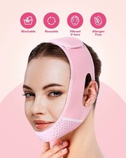 Double Chin Lift Mask, Reusable V Line Face Lifting Chin Strap for Womens**