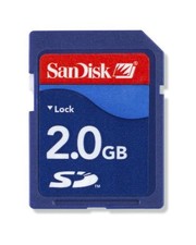 SanDisk 2 GB Class 2 SD Secure Digital Flash Memory Card SDSDB-002G-B35 