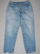 JI27457 VINTAGE 1980s  LEE  TAPERED LEG WOMENS JEANS 34x30 MEDIUM