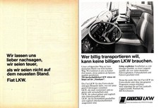 3w24663/ Reklame / Werbung aus 1979 &ndash; Fiat LKW