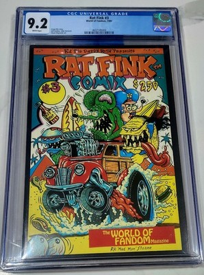 Rat Fink #3 World of Fandom (1991) CGC 9.2 Ed Roth Cover Rat Fink