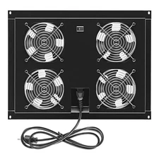 NavePoint 42U Cabinet Top Mount Fan Panel, 4 fans, 110 50/60Hz, Cooling System