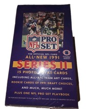 1991 NFL Pro Set Series II Sealed Wax Box 36 Packs Brett Favre RC Chase Clean
