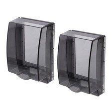 2Pcs Durable Plastic Waterproof Electrical Outlet Cover Adhesive for Home