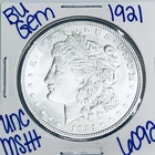 1921 BU UNCIRCULATED MORGAN SILVER DOLLAR AUTHENTIC U.S. MINT FREE SHIPPING 6092