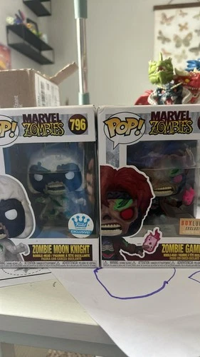 Funko Pop Marvel Zombie  Gambit & Moon Knight (796, 793)