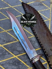 Premium Handmade Bowie Knife 13 Inches High Polished Steel Blade with Wenge Wood