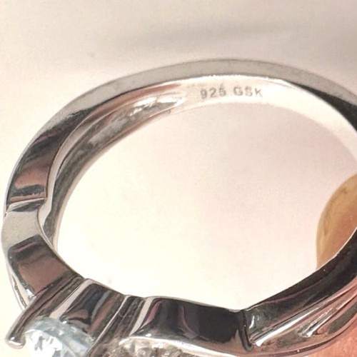 Anillo GSK Plata Esterlina Pinkie Talla 5 Piedra Gema Reyes Retro Vintage Minimalista - Imagen 5 de 10