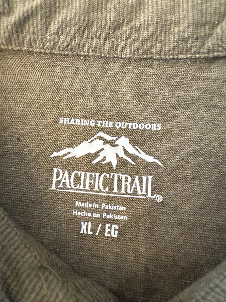 Pacific Trail Men’s Knit Polo Shirt Size XLarge Green Short Sleeve New With Tags - Image 3 of 4