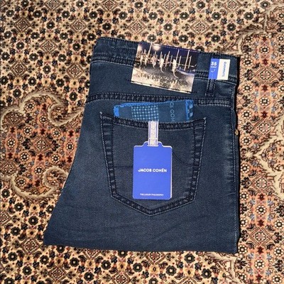 NWT Jacob Cohen Men's Deep Indigo Bard Jeans Size 35