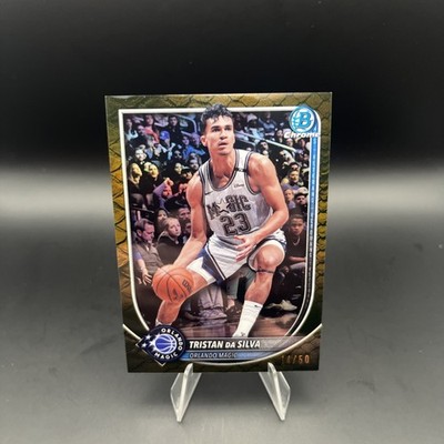 2025-26 Bowman Tristan da Silva Chrome Reptilian Gold Refractor #/50 Magic