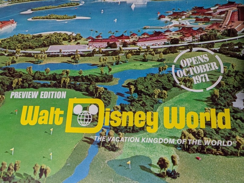 1971 Preview Edition Of Walt Disney World Magic Kingdom Vacation Booklet