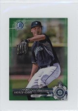 2017 Bowman Chrome Minis Prospects Green Refractor 86/99 Andrew Moore y0i